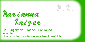 marianna kaizer business card